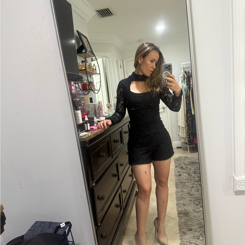 Alexia Designs Black Long Sleeve Dress